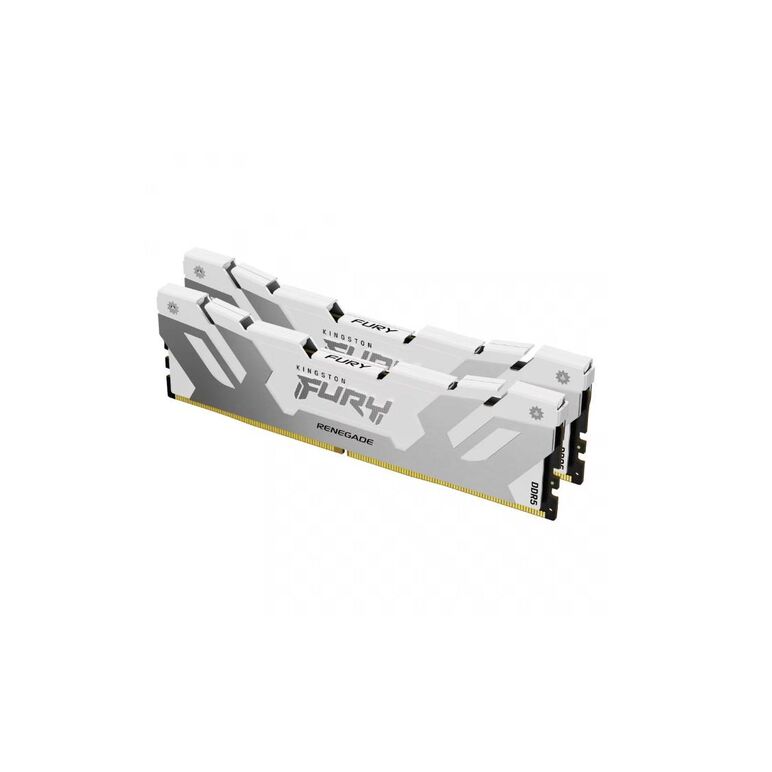 Memorie ram kingston, dimm, ddr5, 64gb, 6000mhz, cl32, 1.35v, fury renegade white, kit of 2,  Memorii RAM Desktop | electropc.ro