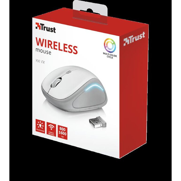 Mouse trust yvi fx, wireless, alb,  Mouse | electropc.ro