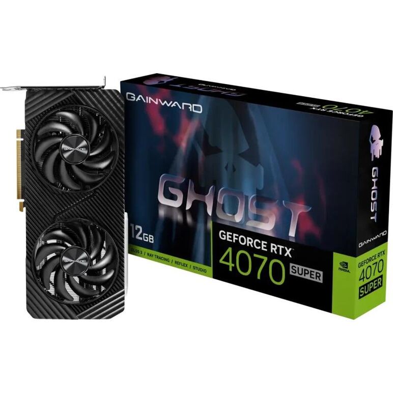 Placa video gainward geforce rtx 4070 super ghost 12gb gddr6x 192-bit dlss 3.0,  Placi video | electropc.ro