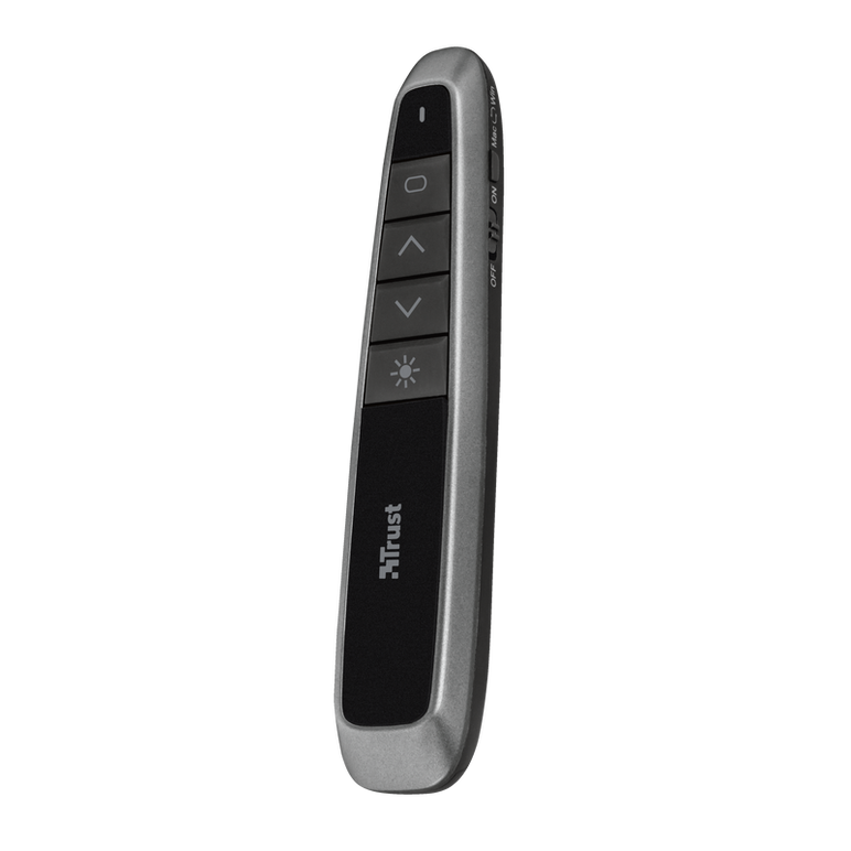 Presenter trust wireless bato, 4 butoane, interfata usb-a 2.0, 2 bateri tip aaa, negru,  Accesorii IT | electropc.ro