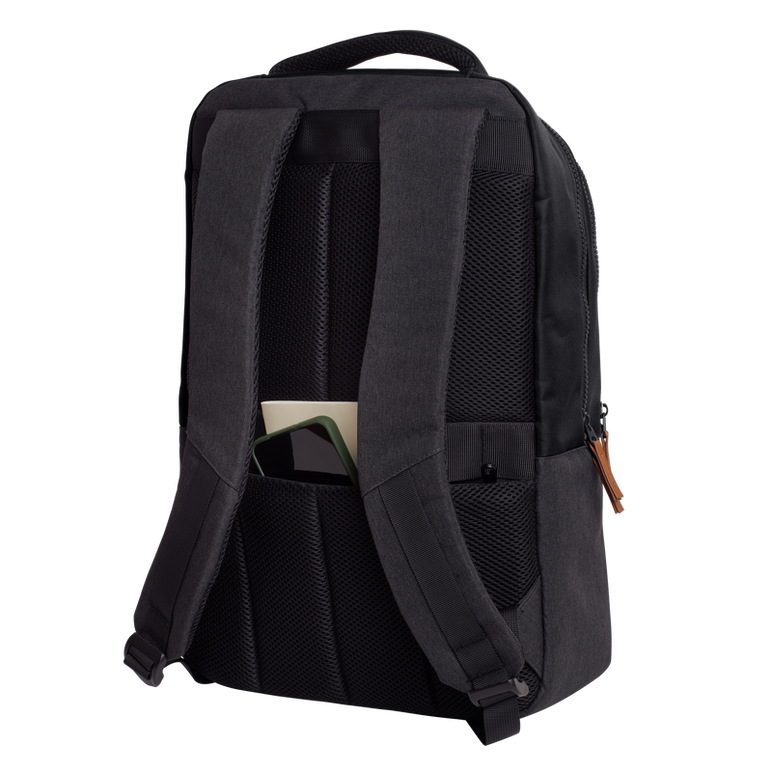 Rucsac laptop trust lisboa pentru laptop-uri cu diagonala de 16", material pom, rpet polyester, rpet twill polyester, volum 23 l, negru,  Genti laptop | electropc.ro