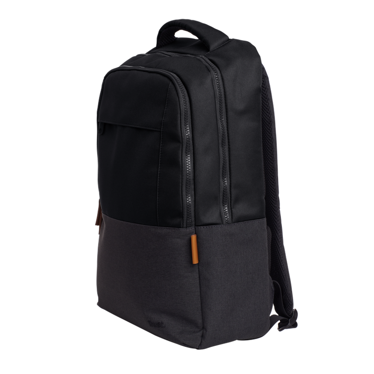 Rucsac laptop trust lisboa pentru laptop-uri cu diagonala de 16", material pom, rpet polyester, rpet twill polyester, volum 23 l, negru,  Genti laptop | electropc.ro