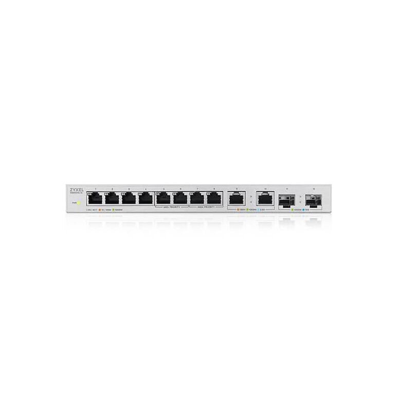 Xgs1010-12-zz0101f - ethernet switch, rj45 ports 10, fibre ports 2sfp+, 10gbps, unmanaged, zyxel,  Switch-uri | electropc.ro