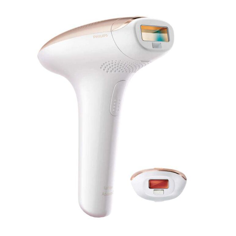 Epilator ipl philips lumea sc1997/00, 250.000 impulsuri, senzor piele, accesoriu corp si fata, utilizare cu fir, husa, roz/alb,  Epilatoare | electropc.ro