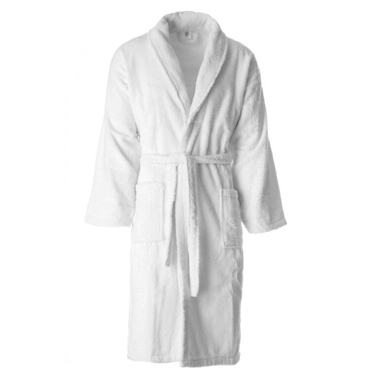 Halat de baie barbati bbc organic - alb square nature,  Halate de Baie | electropc.ro