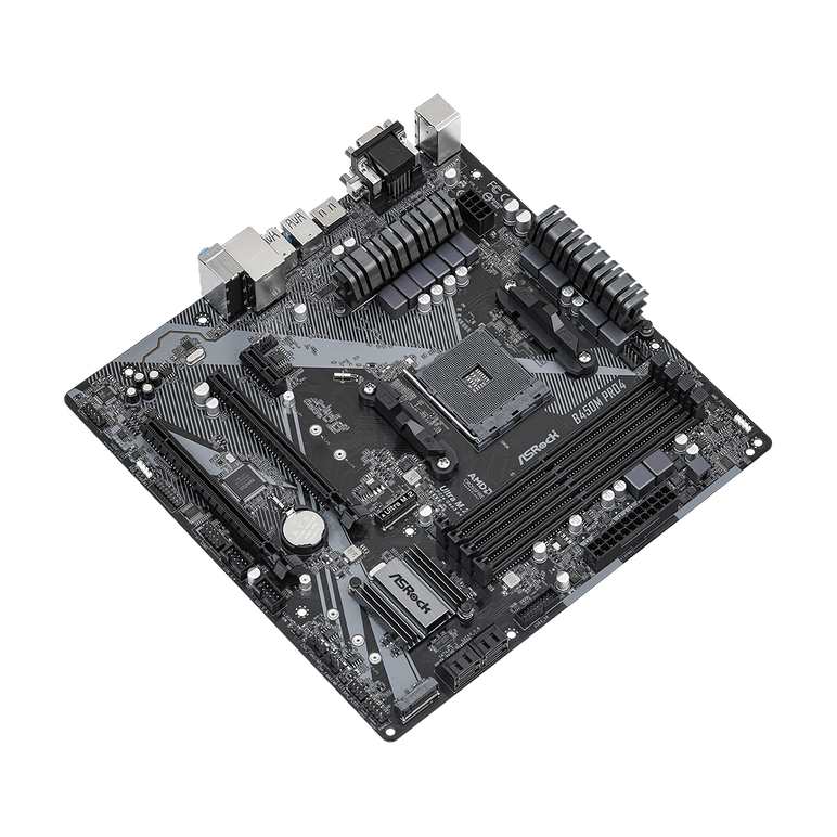 Placa de baza asrock b450m pro4 r2.0 am4,  Placi de baza | electropc.ro