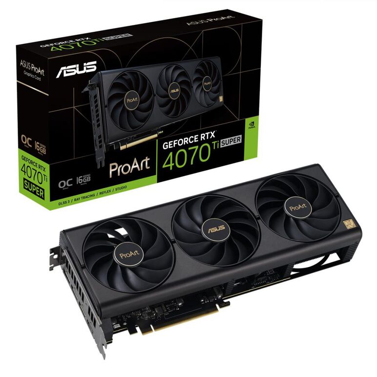 Placa video asus proart geforce rtx™ 4070 ti super 16gb gddr6x oc edition 256 bit,  Placi video | electropc.ro