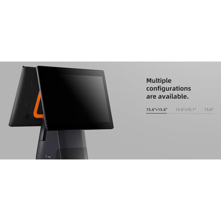 Sunmi desktop pos system l1563 t2s en (15.6" + 15.6", 4gb + 64gb, printer 80mm, wifi, eu adapter),  Terminale POS Dekstop | electropc.ro