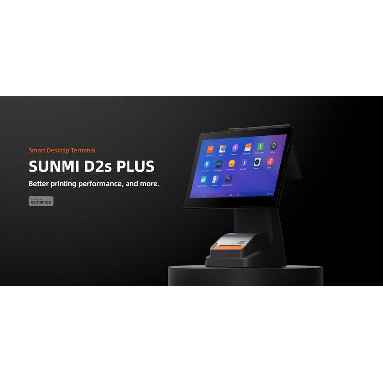 Sunmi desktop pos system l1586 d2s plus (15.6"+15.6", 2gb + 16gb, printer 80mm, wifi, adapter eu),  Terminale POS Dekstop | electropc.ro
