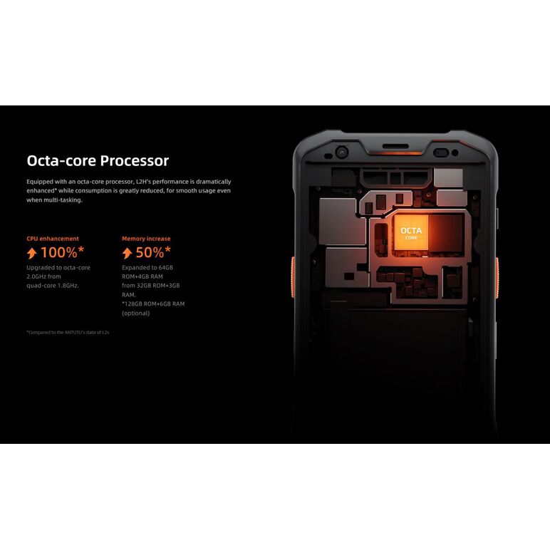 Sunmi mobile t8911 l2h - handheld wireless terminal, android 11, 4gb + 64gb, 16mp rear + 5mp front cameras, 2d scanner, fingerprint, gms,  Terminale mobile | electropc.ro
