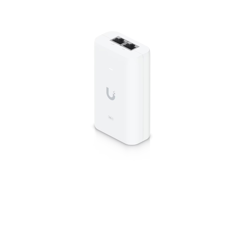 Ubiquiti poe injector u-poe++, livreaza pana la 60w poe, dimensiuni: 106 x 63 x 34 mm, greutate: 210g.,  Accesorii switch-uri | electropc.ro