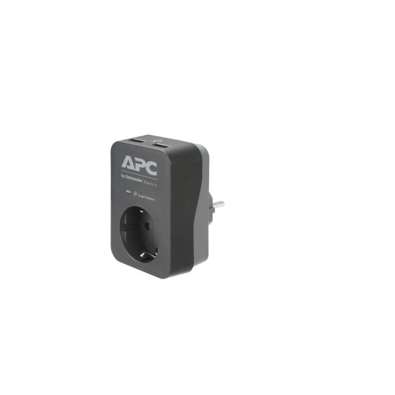 Apc essential surgearrest 1 outlet 2 usb ports black 230v germany,  Prelungitoare | electropc.ro