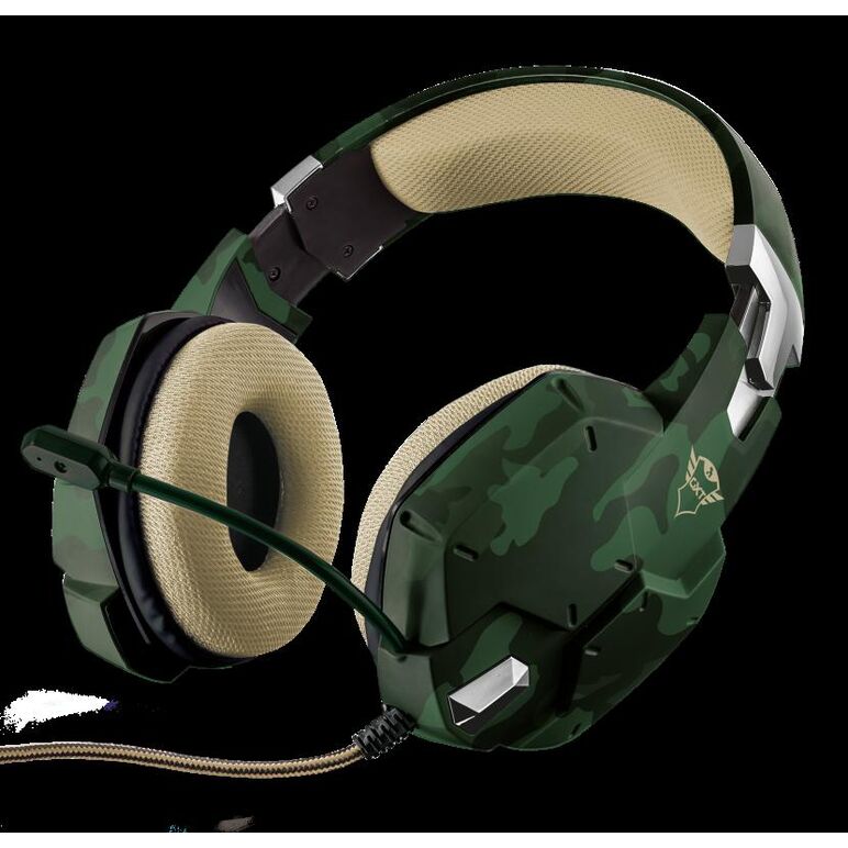 Casti cu microfon trust gxt 322c carus gaming headset, jungle camo,  Casti audio | electropc.ro
