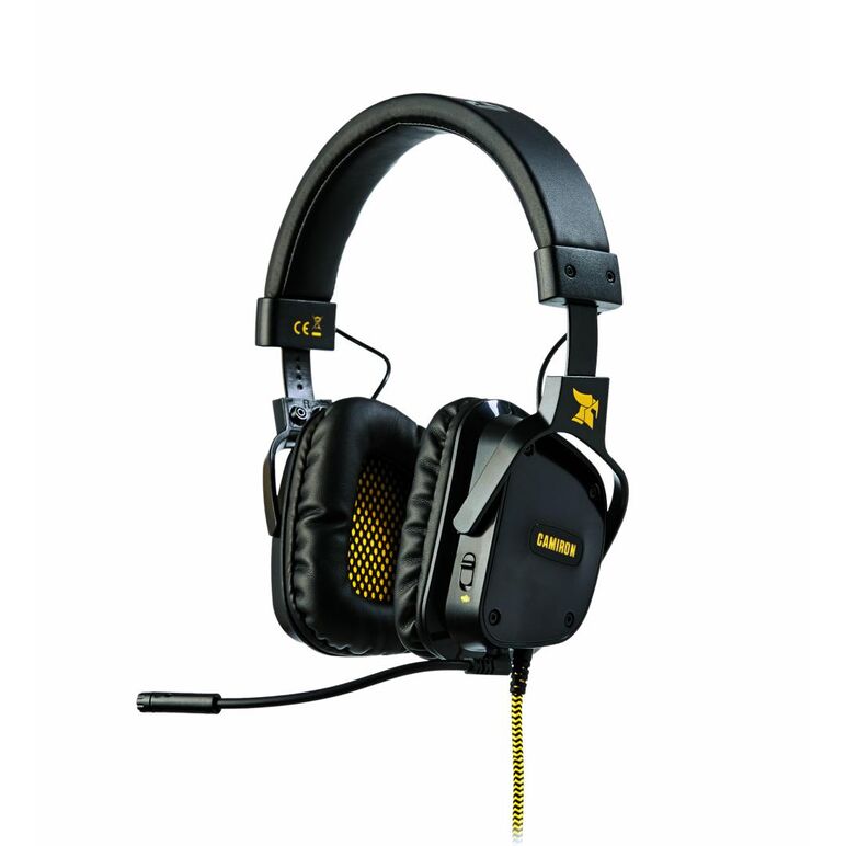 Casti cu microfon x by serioux, gaming, camiron usb, diametru difuzoare 50mm, plaja de frecvente 20-20khz, sensibilitate 102db, impedanta 32 ohm, conexiune usb, cablu textil, lungime cablu 2.2m, control volum si microfon pe casca,  Casti audio | electropc.ro