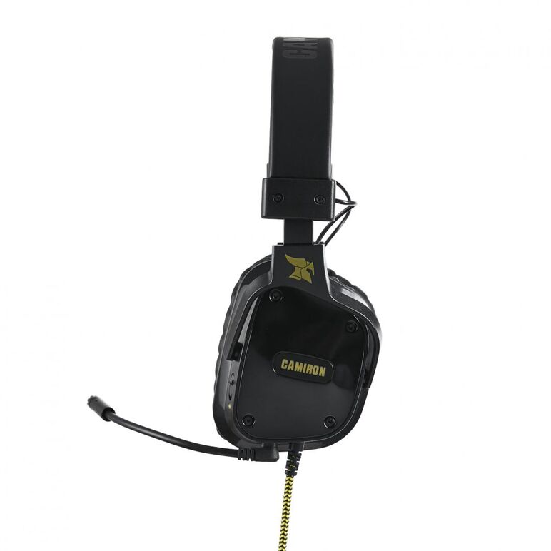 Casti cu microfon x by serioux, gaming, camiron usb, diametru difuzoare 50mm, plaja de frecvente 20-20khz, sensibilitate 102db, impedanta 32 ohm, conexiune usb, cablu textil, lungime cablu 2.2m, control volum si microfon pe casca,  Casti audio | electropc.ro