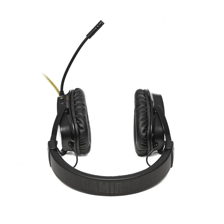 Casti cu microfon x by serioux, gaming, camiron usb, diametru difuzoare 50mm, plaja de frecvente 20-20khz, sensibilitate 102db, impedanta 32 ohm, conexiune usb, cablu textil, lungime cablu 2.2m, control volum si microfon pe casca,  Casti audio | electropc.ro
