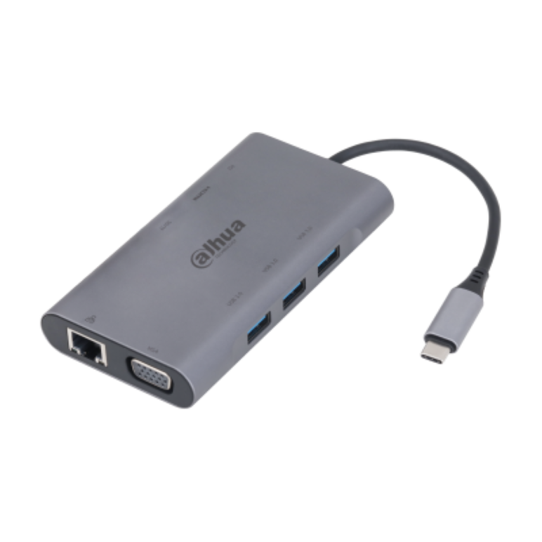 Dahua 9 in 1 usb 3.1 type-c to usb 3.0 + hdmi + rj45 + vga + sd/tf +pd docking station, intrare: usb 3.1 type-c, iesire: 3 * usb 3.0, 1 * hdmi, 1 * vga, 1 * rj45, 1 * sd, 1 * tf, 1 * pd, 1 × vga supporta 1920 × 1080@ 30 hz, 1 × rj-45, suporta 10/100/1000 ,  Hub-uri USB | electropc.ro