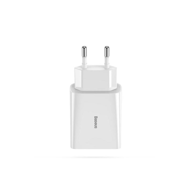 Incarcator retea baseus speed mini, quick charge 20w, 1 x usb type-c 5v/3.0a, alb,  Incarcatoare telefoane | electropc.ro