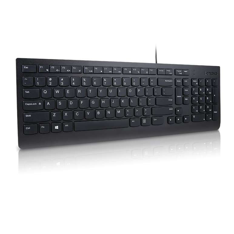Lenovo essential wired keyboard (black) - us english 103p,  Tastaturi | electropc.ro