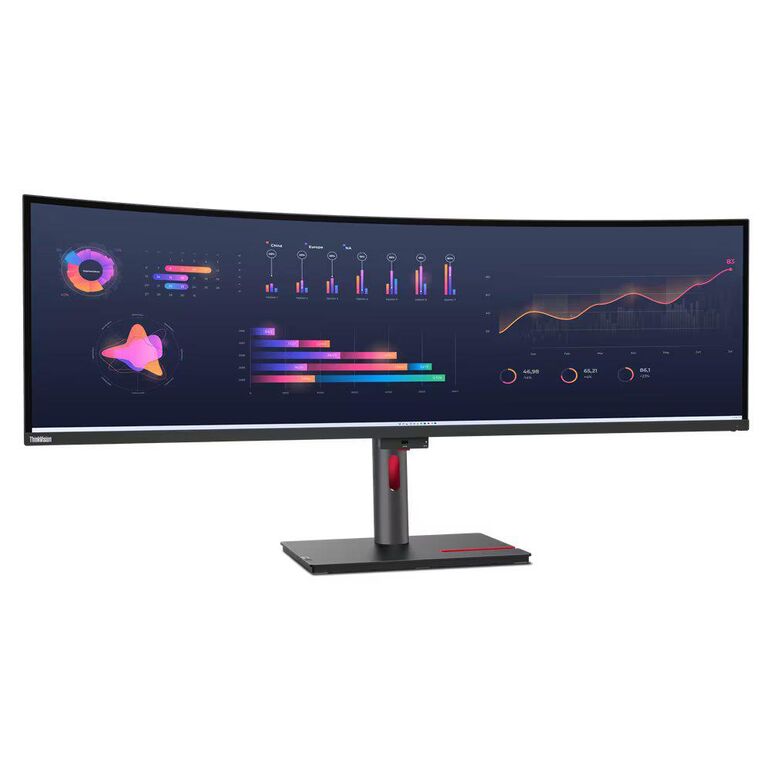 Monitor lenovo thinkvision p49w-30, 49'' ips, dqhd (5120x1440), anti- glare, 32:9, curvature: 3800r, brightness: 350 nits, contrast ratio: 2000:1, refresh rate: 60hz, response time: 4 ms (extreme mode) / 6 ms (typical mode), dot / pixel per inch: 109 dpi,,  Monitoare LED | electropc.ro