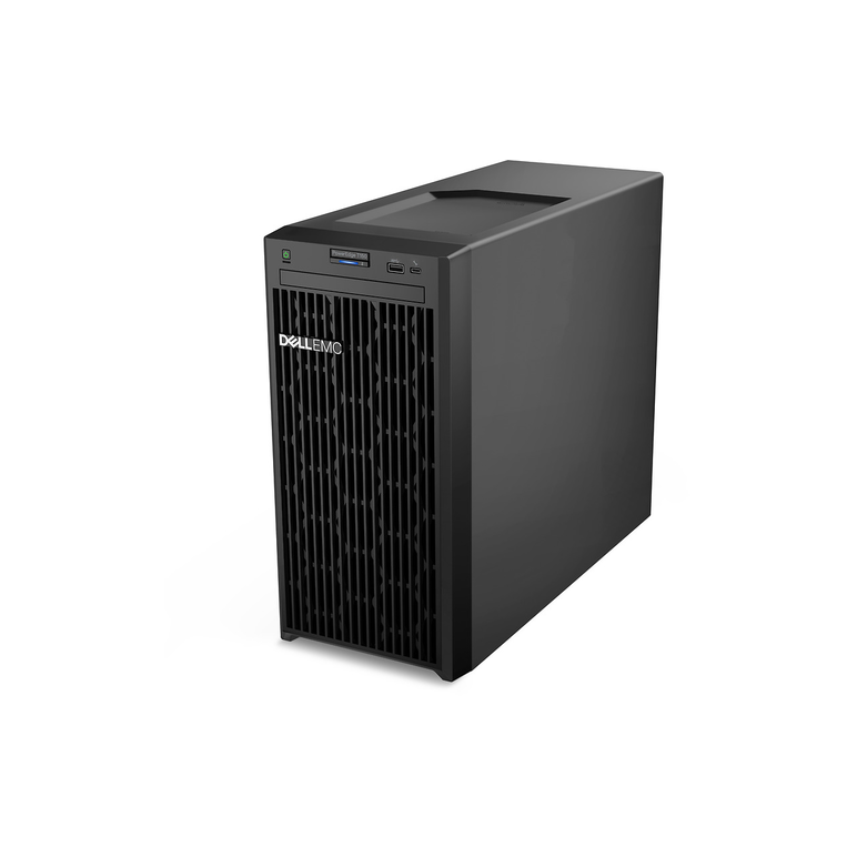 Poweredge t150 tower server intel xeon e-2314 2.8ghz, 8m cache, 4c/4t, turbo (65w), 3200 mt/s, 16gb udimm, 3200mt/s, ecc, 2tb 7.2k rpm sata 6gbps 512n 3.5in cabled hard drive, 3.5" chassis with up to 4 hard drives, motherboard with broadcom 5720 dual port,  Sisteme server | electropc.ro