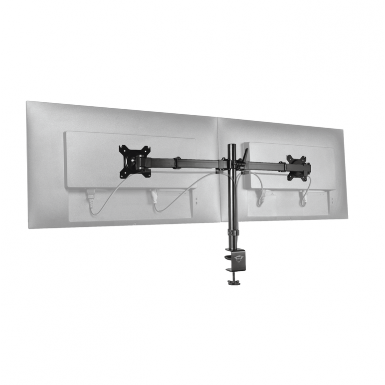 Suport monitor trust gxt 1120 mara dual monitor arm, montare birou, 510 x 860 x 115mm, vesa, 2.6 kg, negru,  Suporturi TV & Monitor | electropc.ro