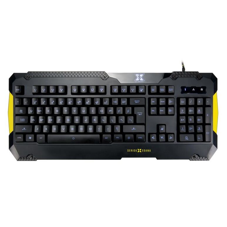 Tastatura gaming x by serioux, edana, taste iluminate 4 culori, anti- ghosting pana la 20 de taste, functii multimedia, durata de viata taste ~10mil apasari, functie blocare tasta windows, cablu textil,  Tastaturi | electropc.ro