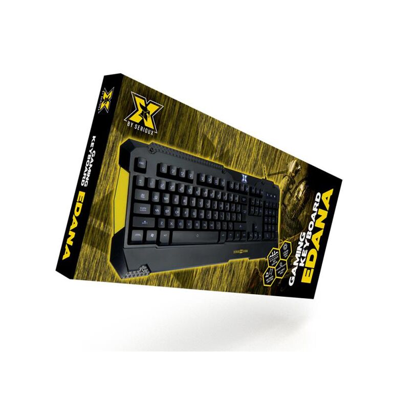 Tastatura gaming x by serioux, edana, taste iluminate 4 culori, anti- ghosting pana la 20 de taste, functii multimedia, durata de viata taste ~10mil apasari, functie blocare tasta windows, cablu textil,  Tastaturi | electropc.ro
