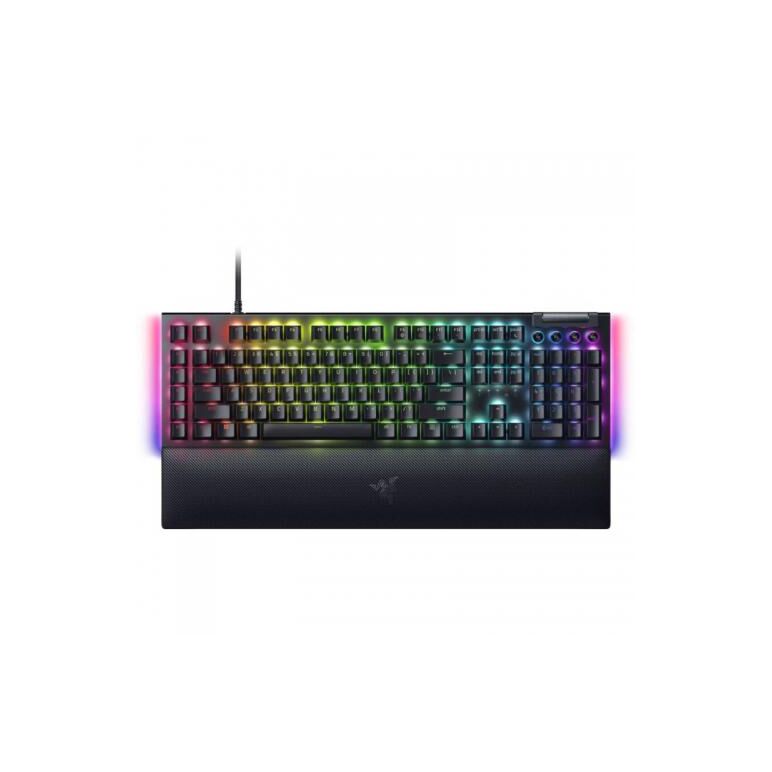 Tastatura mecanica gaming blackwidow v4 x (green switch), layout us, taste abs, layout us, cu 6 butoane customizabile, negru,  Tastaturi | electropc.ro