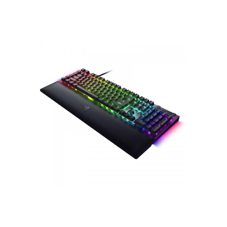 Tastatura mecanica gaming blackwidow v4 x (green switch), layout us, taste abs, layout us, cu 6 butoane customizabile, negru,  Tastaturi | electropc.ro