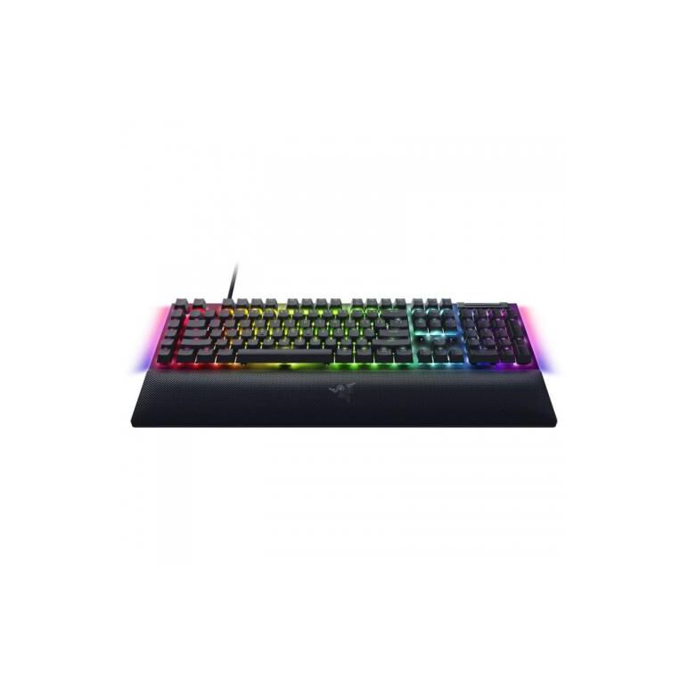Tastatura mecanica gaming blackwidow v4 x (green switch), layout us, taste abs, layout us, cu 6 butoane customizabile, negru,  Tastaturi | electropc.ro