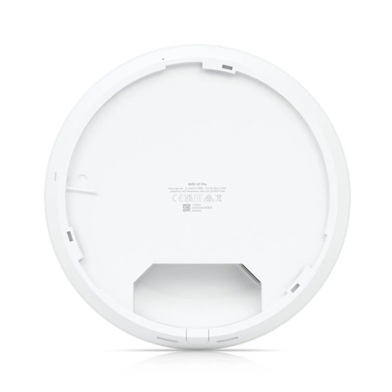 Ubiquiti u7-pro wi-fi 7 access point, dimensiuni: Ø206 x 46 mm, polycarbonat, metal, interfata: 1 x 1/2.5 gbe rj45 port, alimentare poe+, standarde wireless: 802.11a/b/g/n/ac/ax/be, 300+ clienti.,  Access point & Range Ext. | electropc.ro