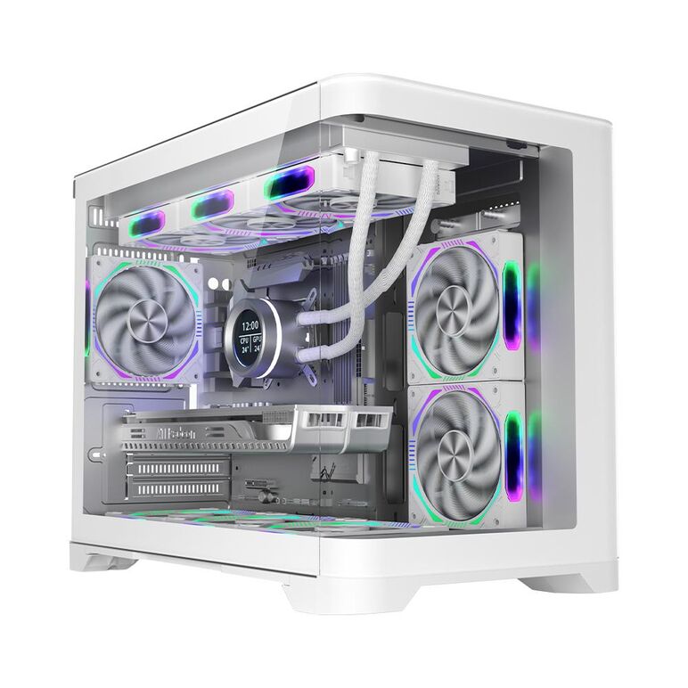 Carcasa 1stplayer uv6 cube tower argb alb,  Carcase | electropc.ro