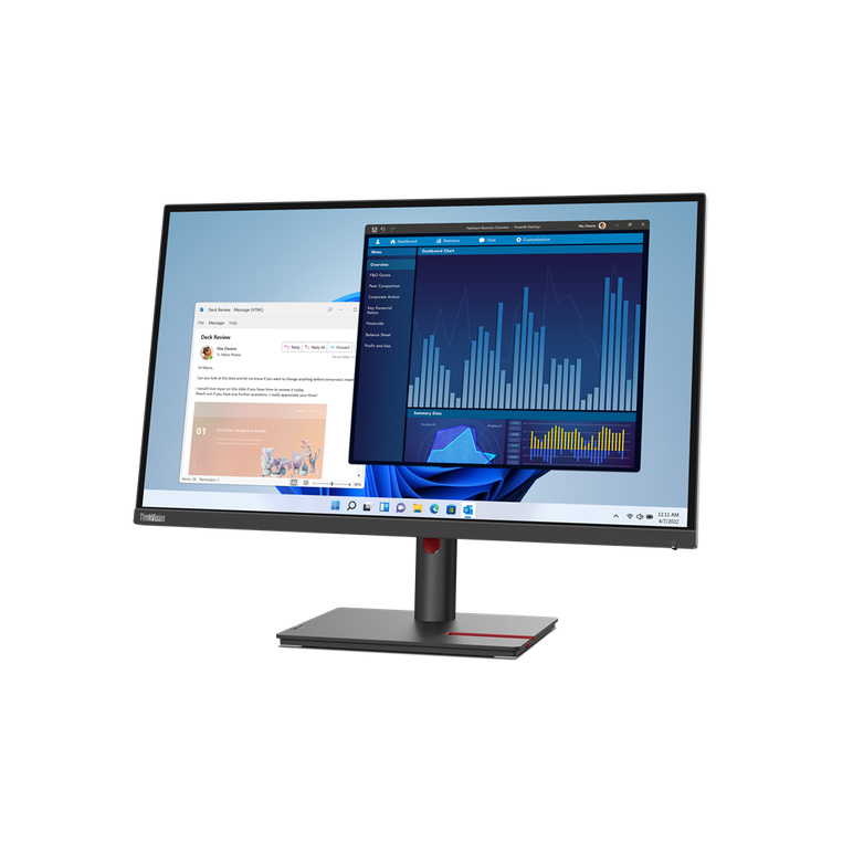 Monitor lenovo thinkvision t27h-30, qhd ips, 16:9, brightness: 350 nits, contrast ratio: 1000:1, response time: 4 ms / 6 ms , connectors: 1x hdmi 2.0, 1x dp 1.4, 1x dp out, 1x usb-c 3.2 gen 1,  Monitoare LED | electropc.ro
