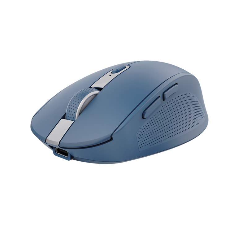 Mouse trust ozaa compact, rezolutie maxima 3200 dpi, interfata usb-a, usb-c, albastru,  Mouse | electropc.ro