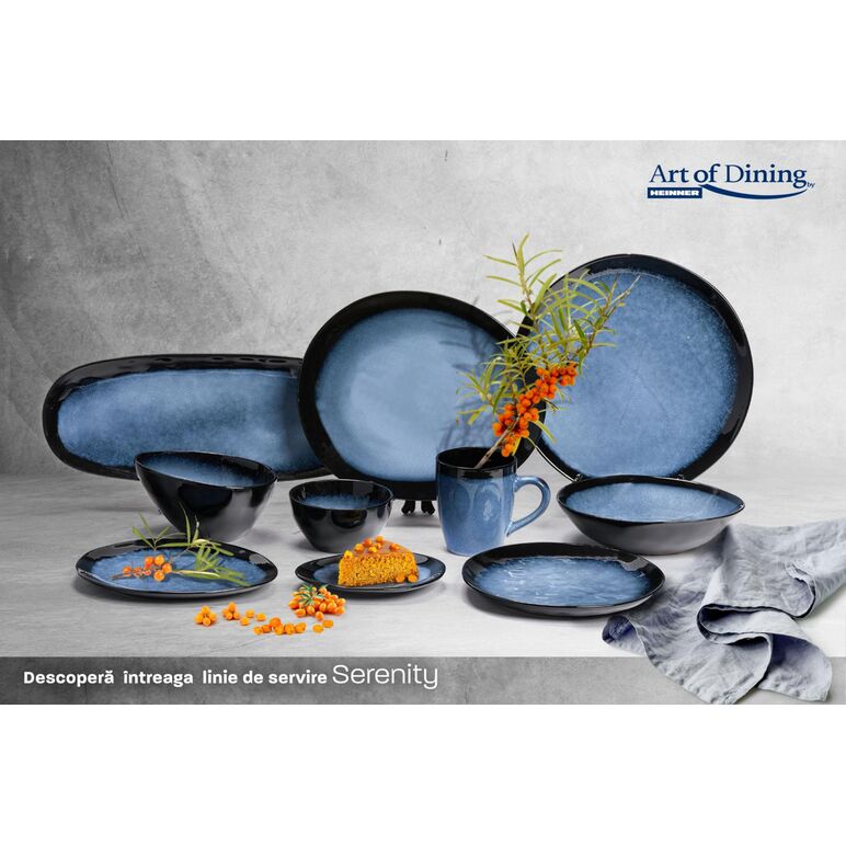 Set 4  boluri ovale ceramica 16 cm , serenity, art of dining by heinner,  Farfurii & Boluri de Servire | electropc.ro