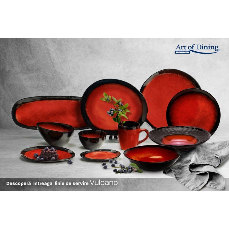Set 4x farfurie adanca ceramica 30.5 cm, vulcano, art of dining by heinner,  Farfurii & Boluri de Servire | electropc.ro