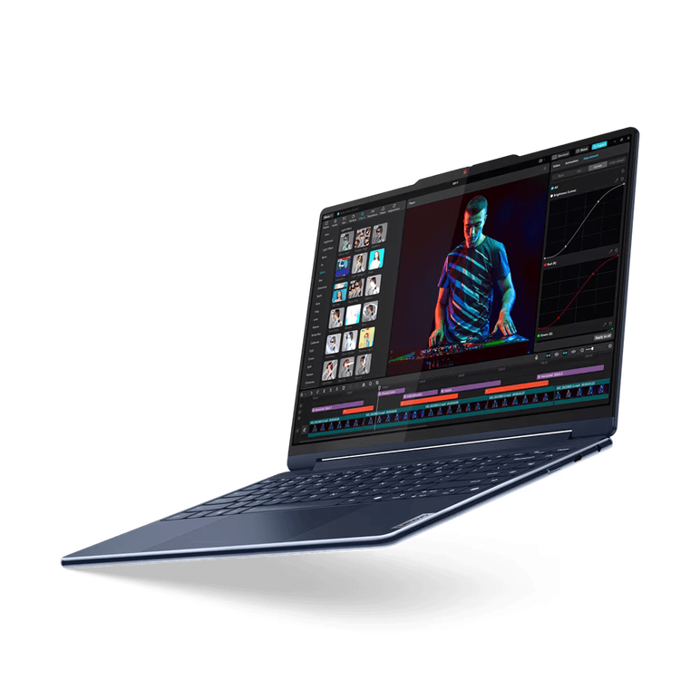 Laptop lenovo yoga 9 2-in-1 14imh9, 14" 2.8k (2880x1800) oled 400nits glossy / anti-fingerprint, 100% dci-p3, 120hz, eyesafe®, dolby® vision®, displayhdr™ 500, glass, touch, intel® core™ ultra 7 155h, 16c (6p + 8e + 2lpe) / 22t, max turbo up to 4.8ghz, 24,  Laptopuri | electropc.ro