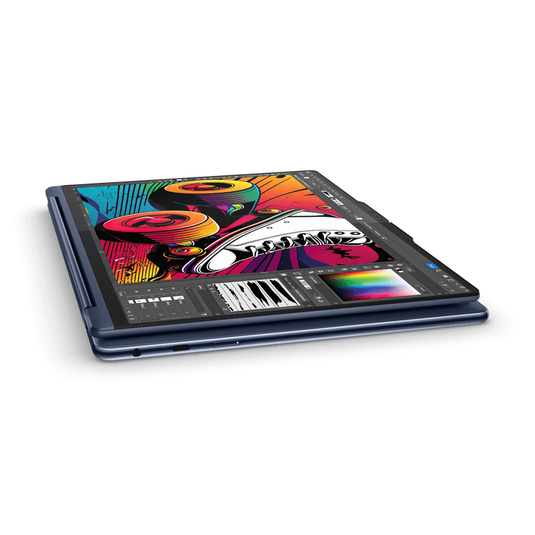 Laptop lenovo yoga 9 2-in-1 14imh9, 14" 4k (3840x2400) oled 400nits glossy / anti-fingerprint, 100% dci-p3, 60hz, eyesafe®, dolby® vision®, displayhdr™ 500, glass, touch, intel® core™ ultra 7 155h, 16c (6p + 8e + 2lpe) / 22t, max turbo up to 4.8ghz, 24mb,,  Laptopuri | electropc.ro
