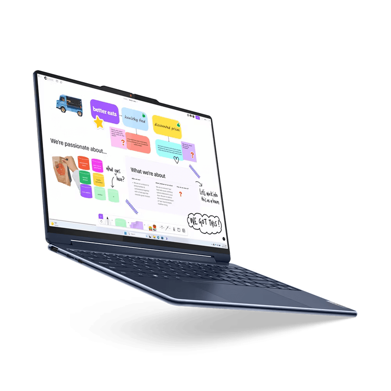 Laptop lenovo yoga 9 2-in-1 14imh9, 14" 4k (3840x2400) oled 400nits glossy / anti-fingerprint, 100% dci-p3, 60hz, eyesafe®, dolby® vision®, displayhdr™ 500, glass, touch, intel® core™ ultra 7 155h, 16c (6p + 8e + 2lpe) / 22t, max turbo up to 4.8ghz, 24mb,,  Laptopuri | electropc.ro