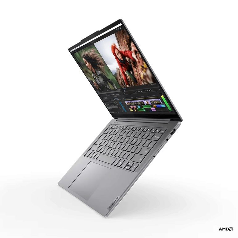 Laptop lenovo yoga pro 7 14ahp9 cu procesor amd ryzen™ 7 8845hs pana la 5.1ghz, 14.5", 3k, ips, 120hz, 16gb lpddr5x, 1tb ssd, amd radeon™ 780m graphics, no os, luna grey,  Laptopuri | electropc.ro