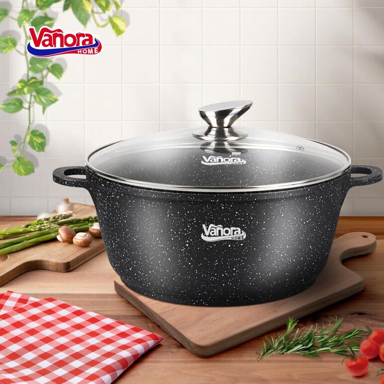 Semioala aluminiu turnat 32x14.5cm, 11.6l, classic, vanora home,  Tavi copt | electropc.ro