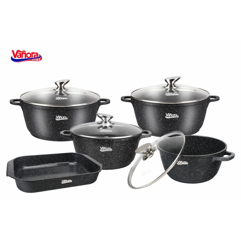 Tava inalta aluminiu turnat 39.5x25.8 cm, classic, vanora home,  Tavi copt | electropc.ro
