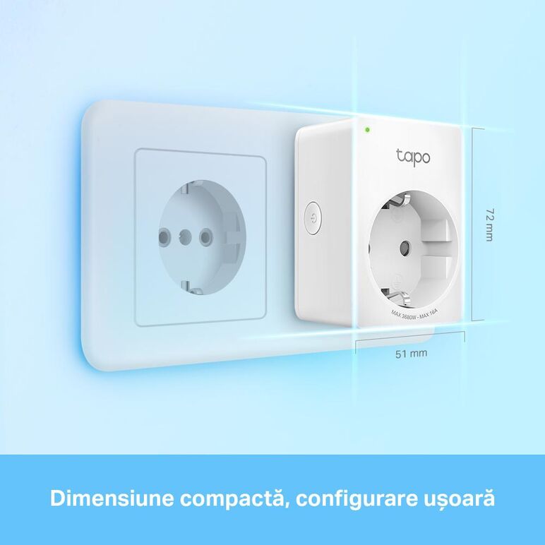 Tp-link mini smart wi-fi socket tapo p110(4-pack), protocol: ieee 802.11b/g/n, bluetooth 4.2 (doar pentru onboarding), 2.4 ghz, cerințe de sistem: android 4.4 sau o versiune mai recentă, ios 9.0 sau o versiune mai recentă, cerinte de alimentare: ac 220-24,  Smart home | electropc.ro