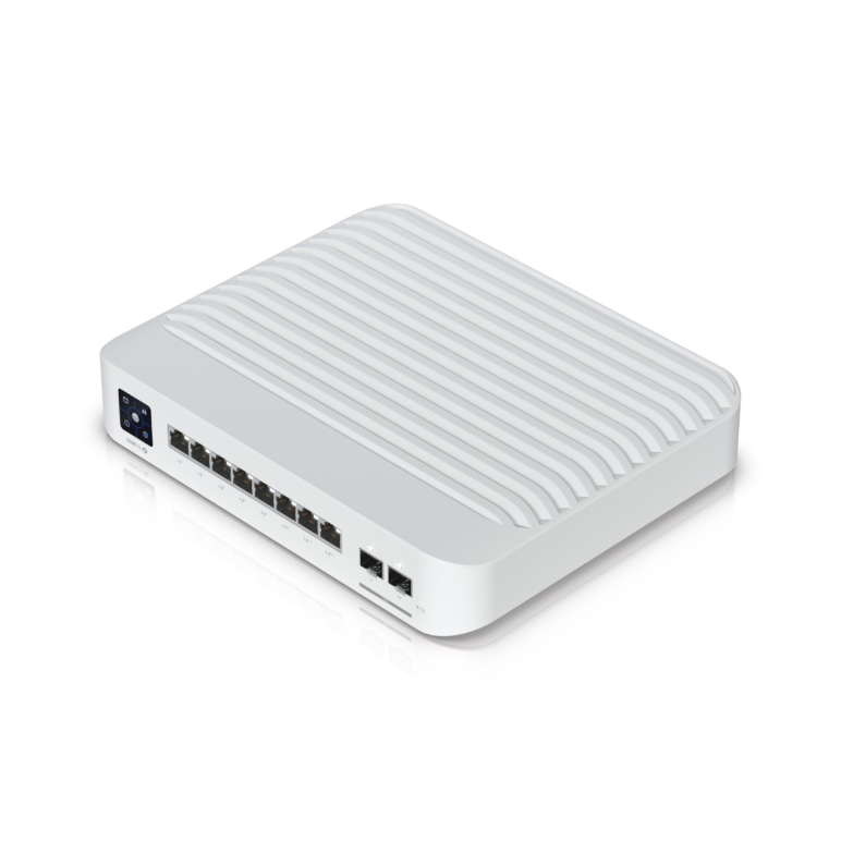 Ubiquiti switch 8 porturi poe usw-pro-8-poe-120w, layer 3, dimensiuni: 200 x 248 x 44 mm, greutate: 2.1kg, interfata: 8 x 10/100/1000mbps, 2 x 10g sfp, 6 porturi poe, 2 porturi poe++, capacitate switch: 56gbps, buget poe: 120w.,  Switch-uri | electropc.ro