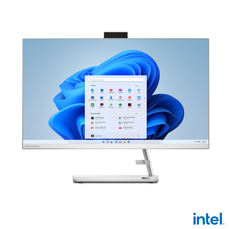 All-in-one lenovo ideacentre aio 3 27iap7 27" fhd (1920x1080) ips 250nits anti-glare, non-touch, intel® core™ i5-12450h, 8c (4p + 4e) / 12t, p-core 2.0 / 4.4ghz, e-core 1.5 / 3.3ghz, 12mb, video integrated intel® uhd graphics, ram 2x 8gb so-dimm ddr4-3200,  All in one PC | electropc.ro