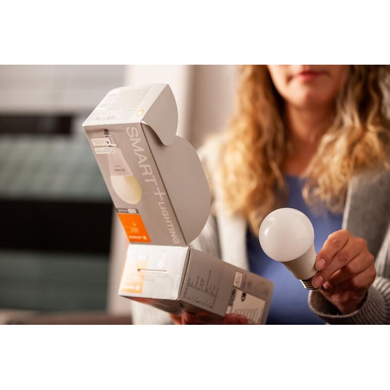 Bec led inteligent ledvance smart+ wifi classic tunable white a, e27, 9.5w (75w), 1055 lm, lumina alba (2700-6500k),  Becuri si Tuburi LED | electropc.ro