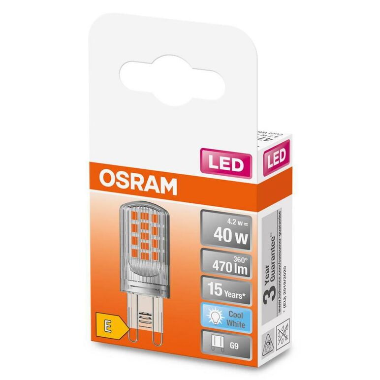 Bec led osram pin, g9, 4.2w (40w), 470 lm, lumina neutra (4000k),  Becuri si Tuburi LED | electropc.ro