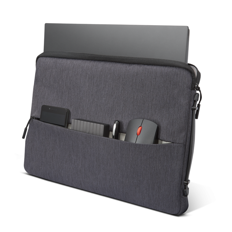 Lenovo 14-inch laptop urban sleeve case, rezistenta la apa, interior captusit, 1x compartimente interioare, tip inchidere: fermoar, material: poliester, dimensiuni: 380 x 260 x 30 mm, greutate: 370g, garantie: 1 an,  Genti laptop | electropc.ro