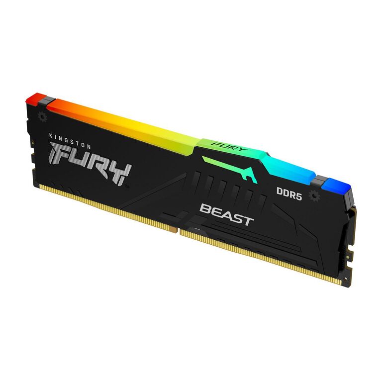 Memorie kingston 16gb ddr5 6400mhz cl32 fury beast rgb,  Memorii RAM Desktop | electropc.ro